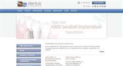 Desktop Screenshot of dentus.hu